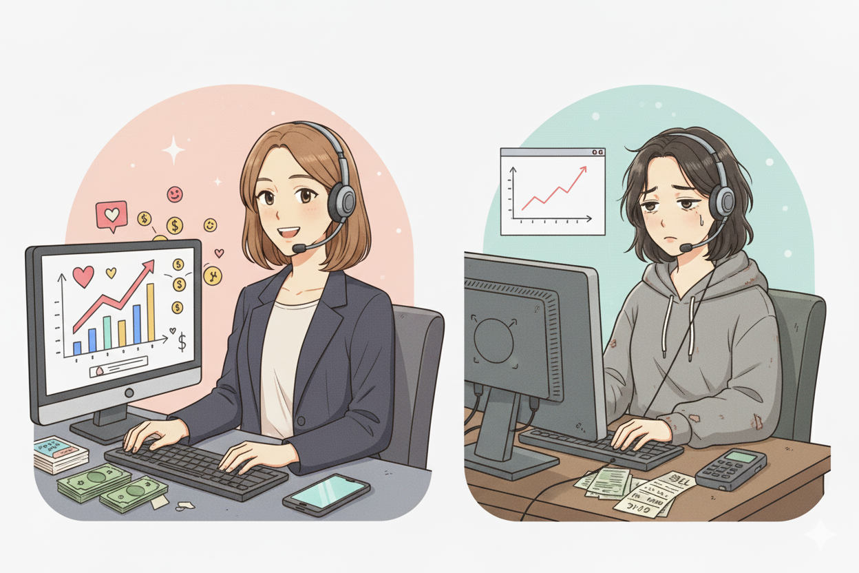 チャットレディの平均月収は？